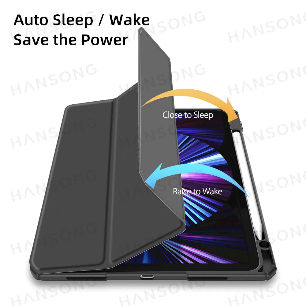 Funda de silicona y transparente para iPad
