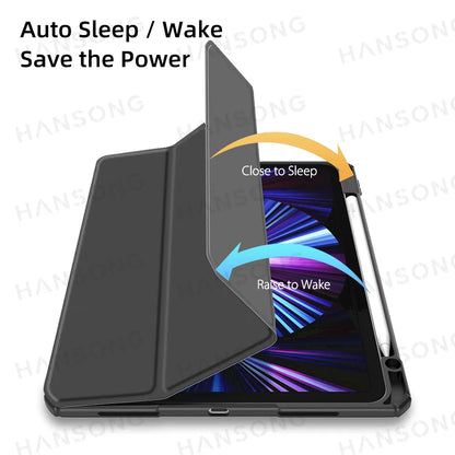 Funda de silicona y transparente para iPad