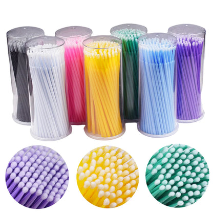 100pcs Disposable Mini Eyelashes Extension Brushes