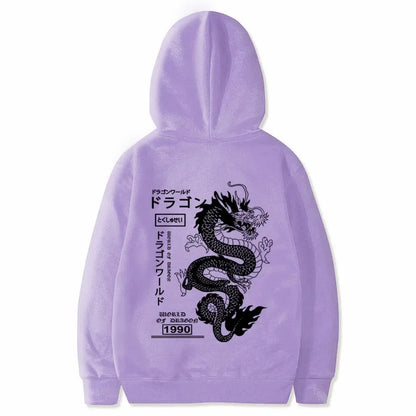 Japanese Dragon Styled Pullover Hoodies
