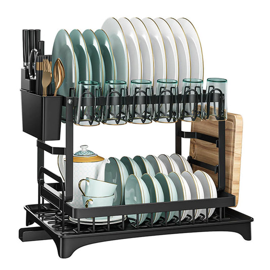 2 Tier Dish Drying Rack Set