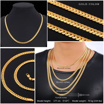 Chunky Snake Chain Necklaces