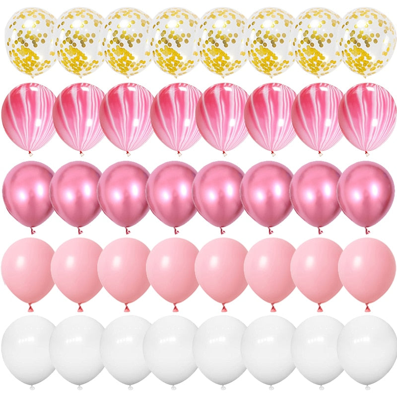 40 globos de látex confeti de 12 pulgadas.