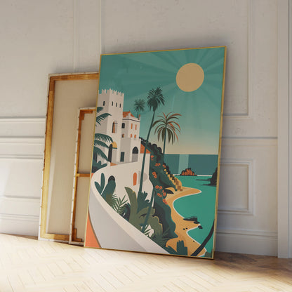 Modern Mid Journey Serene Tropical Scenes