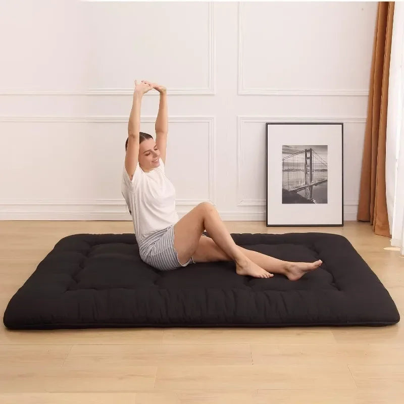 11in Thickness - Japanese Floor Roll Up Mattress Tatami Mat with Washable Cover