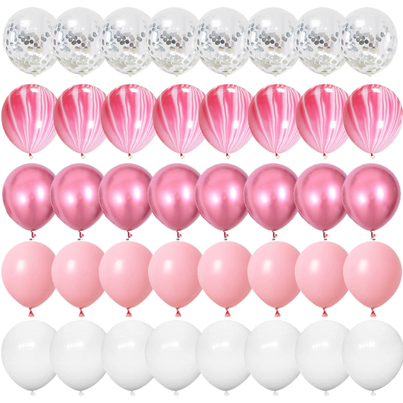 40 globos de látex confeti de 12 pulgadas.