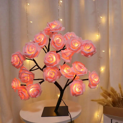 Pink Cherry Blossom 36 LED Bonsai Tree Light