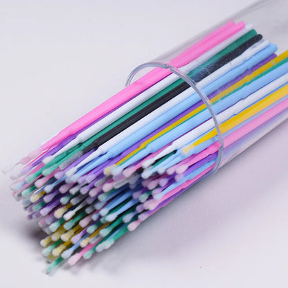 100pcs Disposable Mini Eyelashes Extension Brushes
