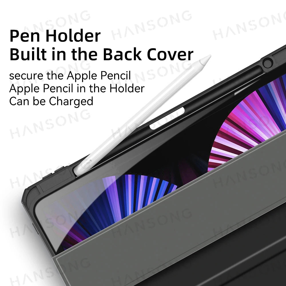 Funda de silicona y transparente para iPad