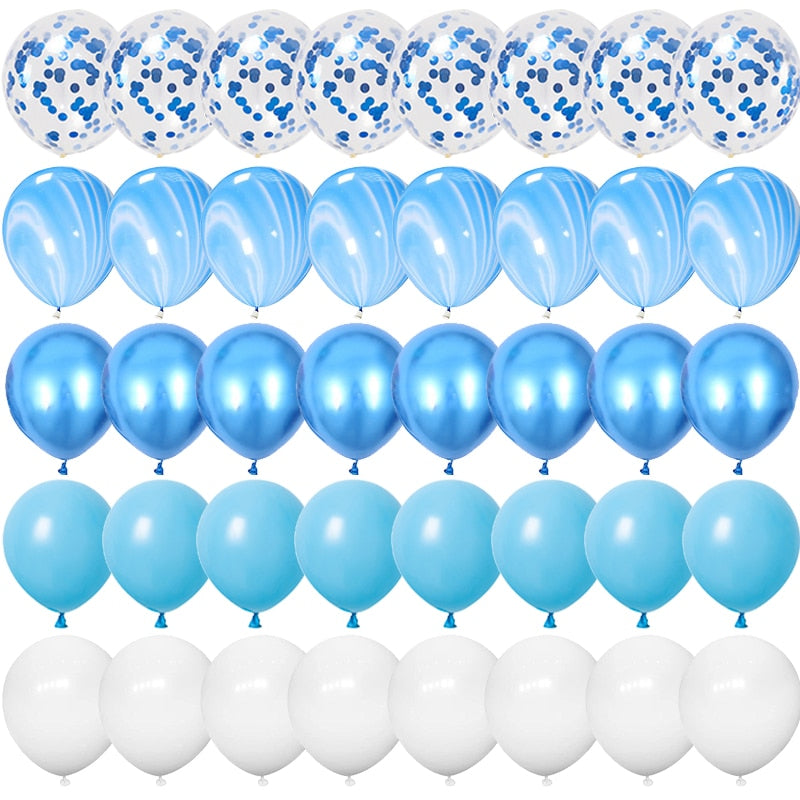 40 globos de látex confeti de 12 pulgadas.