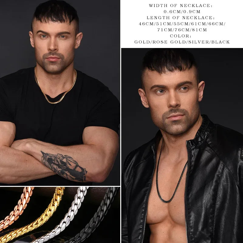 Chunky Snake Chain Necklaces