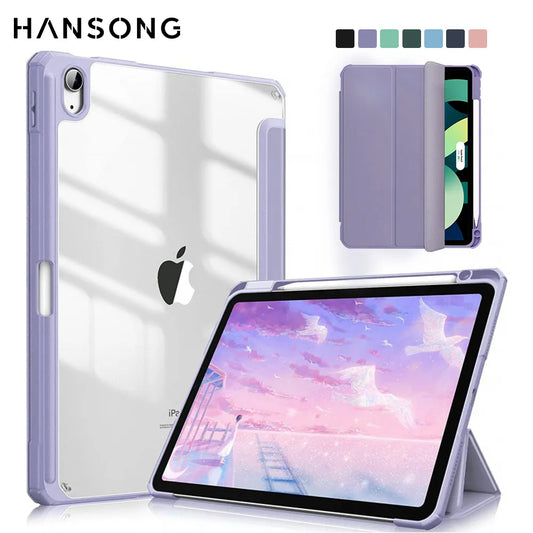 Funda de silicona y transparente para iPad