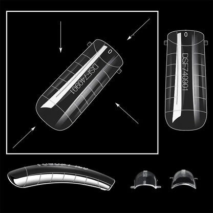 60pcs Sculpted Dual Forms for Poly UV Gel Nail