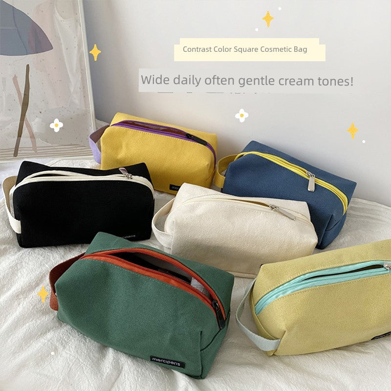 Bolsa de viaje de lona cuadrada