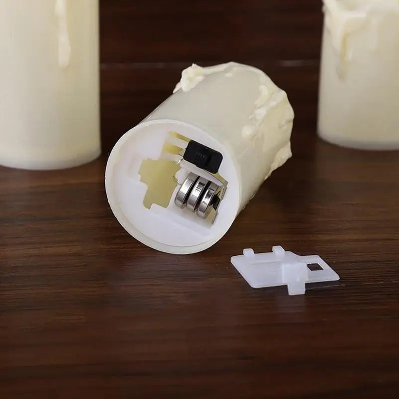 Flameless Fake Candle Lights - Set Of 3