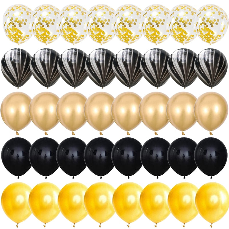40 globos de látex confeti de 12 pulgadas.