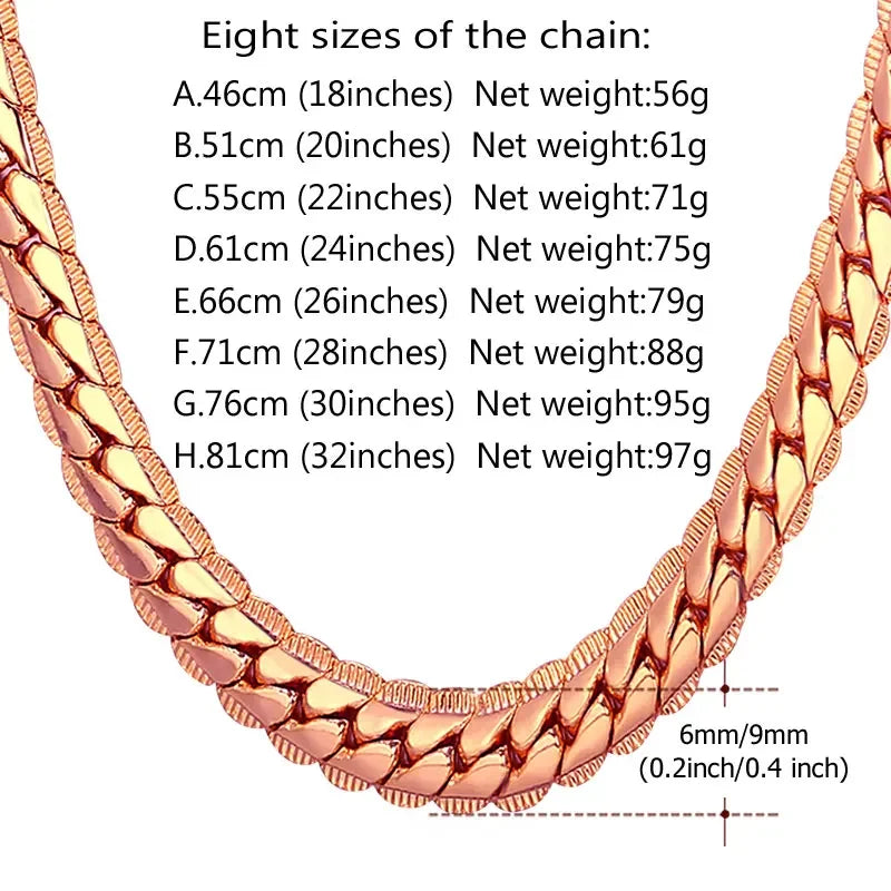 Chunky Snake Chain Necklaces