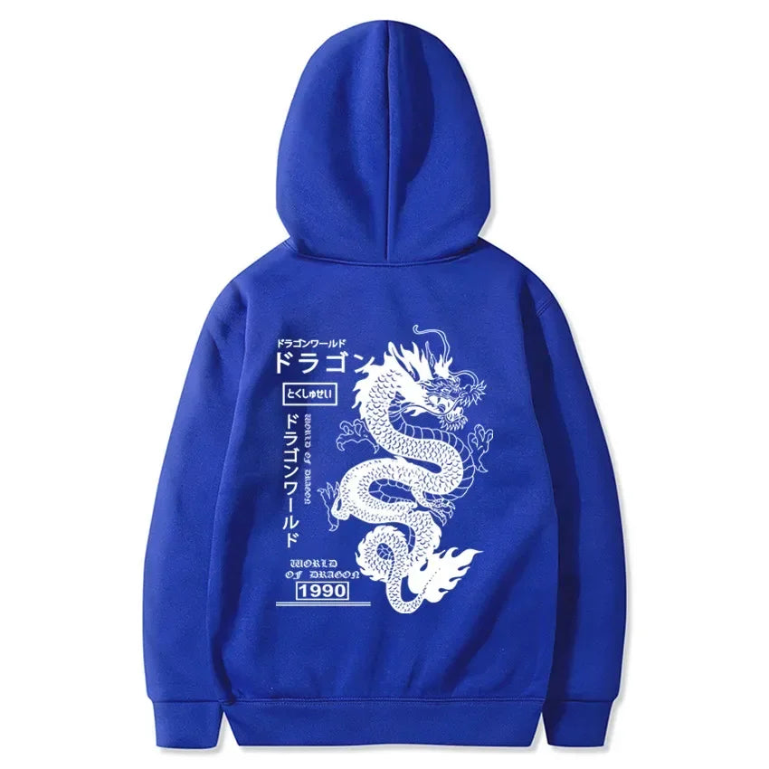Japanese Dragon Styled Pullover Hoodies