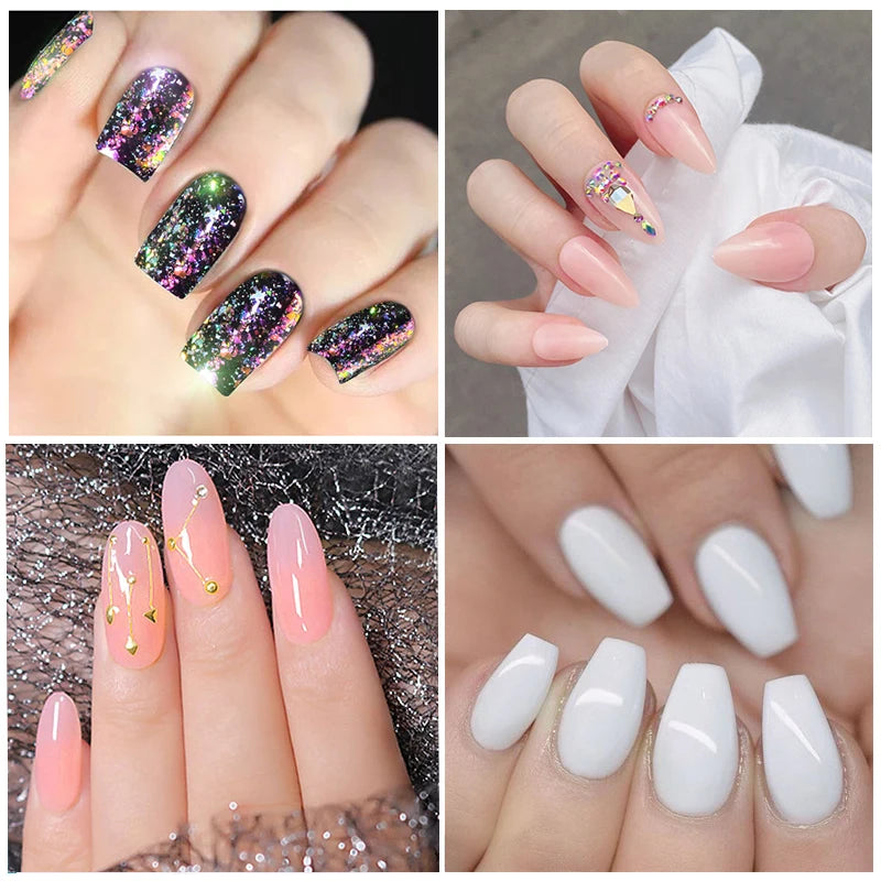 500 puntas de uñas postizas variadas.