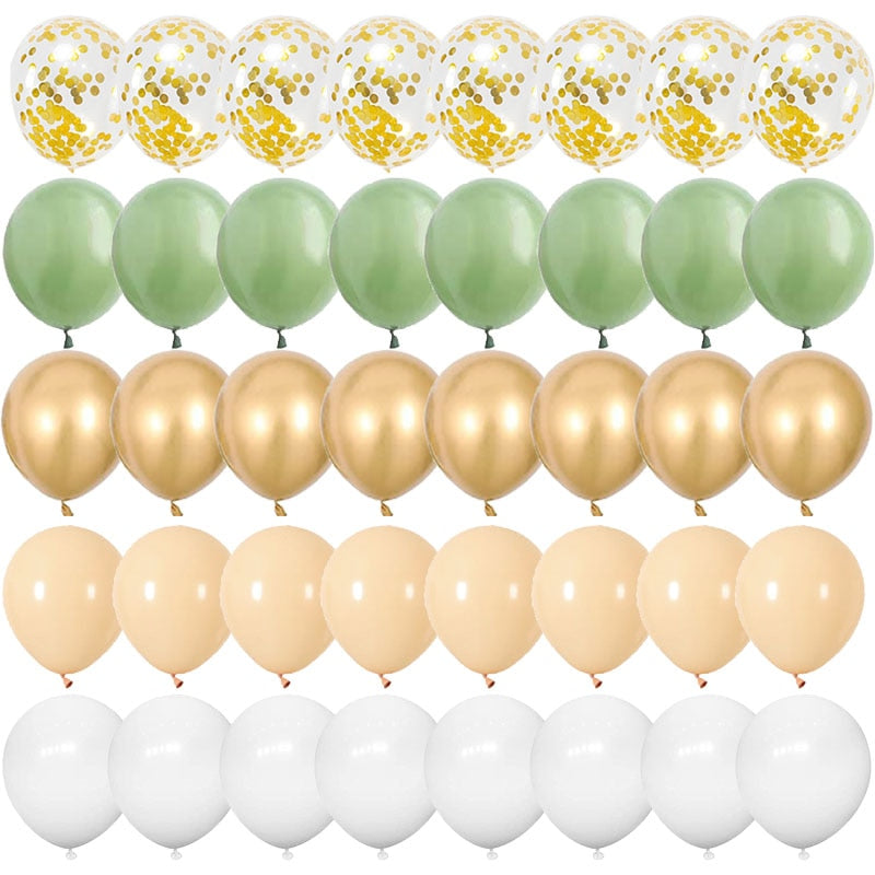 40 globos de látex confeti de 12 pulgadas.