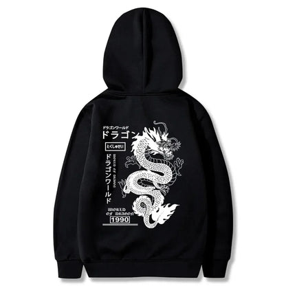 Japanese Dragon Styled Pullover Hoodies
