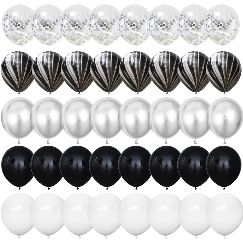 40 globos de látex confeti de 12 pulgadas.