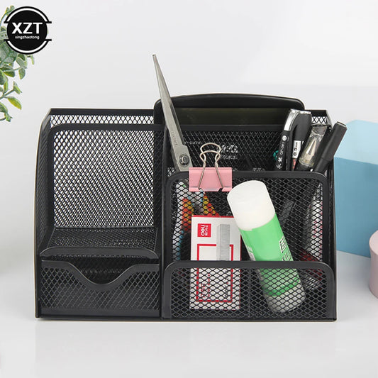 Metal Mesh Office Desk Organizer Set
