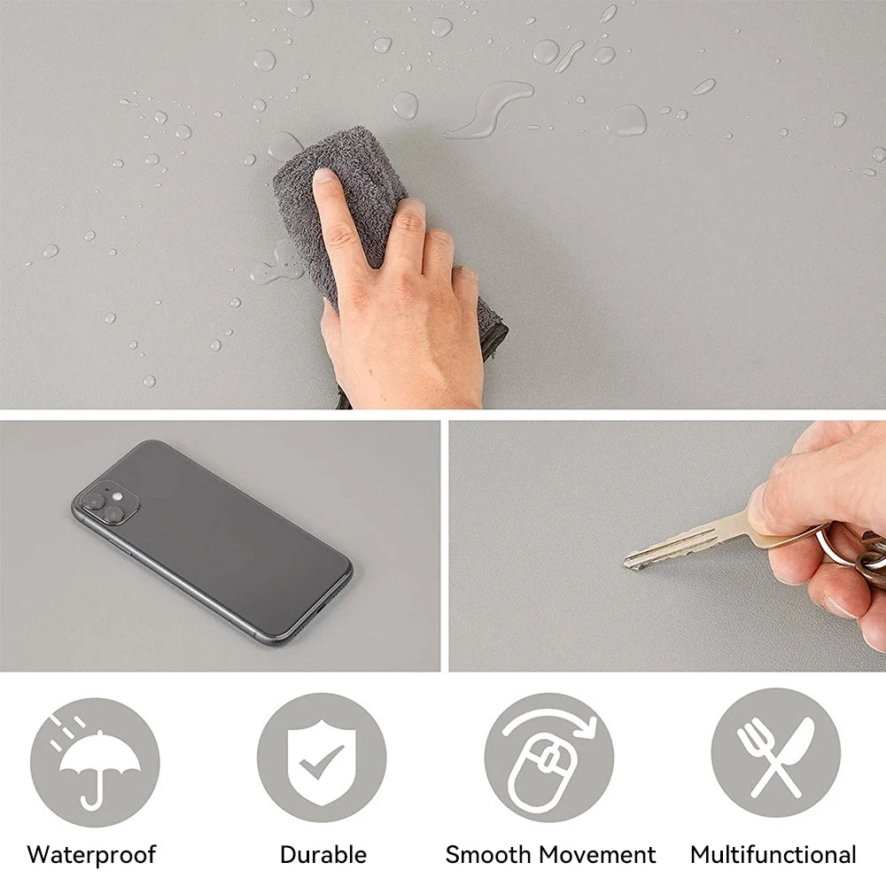 PU Leather Waterproof Mouse Pad