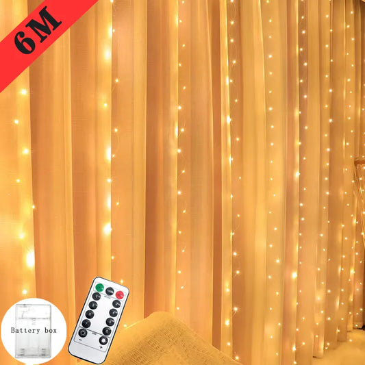 6M LED Garland Curtain Lights