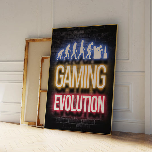 Vintage Glow Gaming Lettering