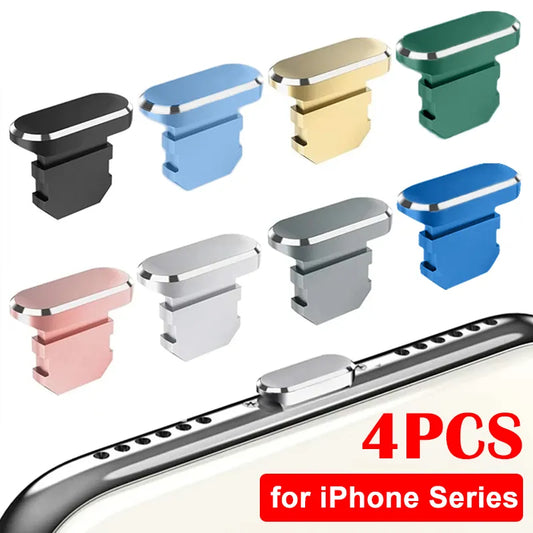 Aluminum Anti-Dust Plug for Lightning Port (4pk)