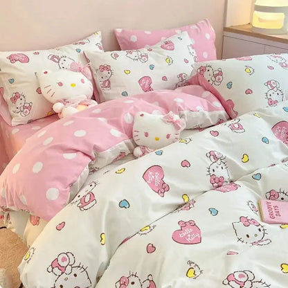 Hello Kitty Duvet Cover & Pillowcase Set