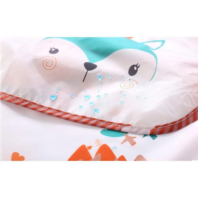 Long Sleeve Waterproof Toddler Art Smock & Feeding Bib