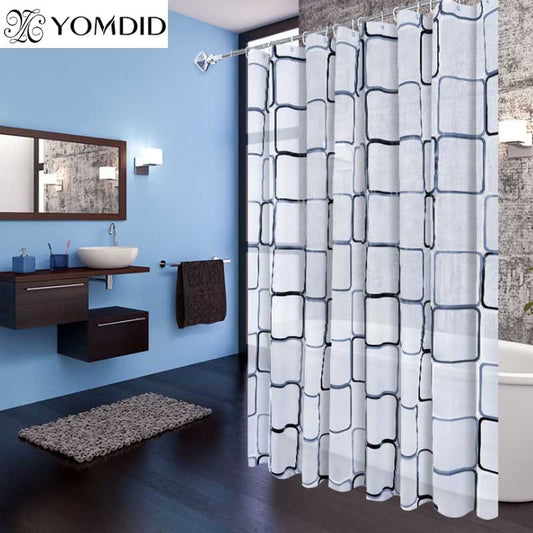 Cortinas de ducha con estampado cuadrado