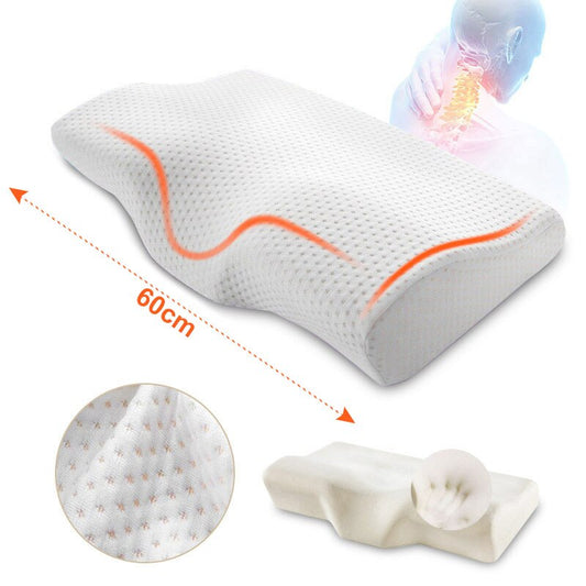 Almohada ortopédica para el cuello con espuma viscoelástica