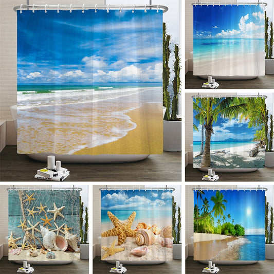 Beach Scenery Shower Curtains